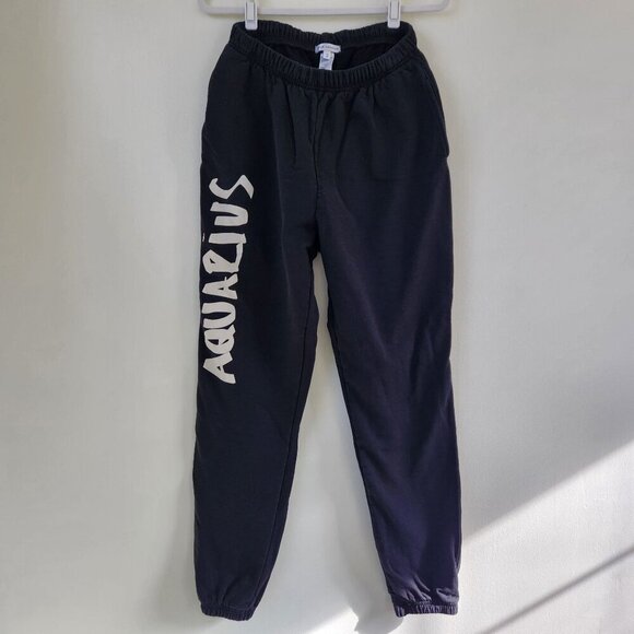 Good American Zodiac AQUARIUS Boyfriend Sweatpants Large - Picture 1 of 4